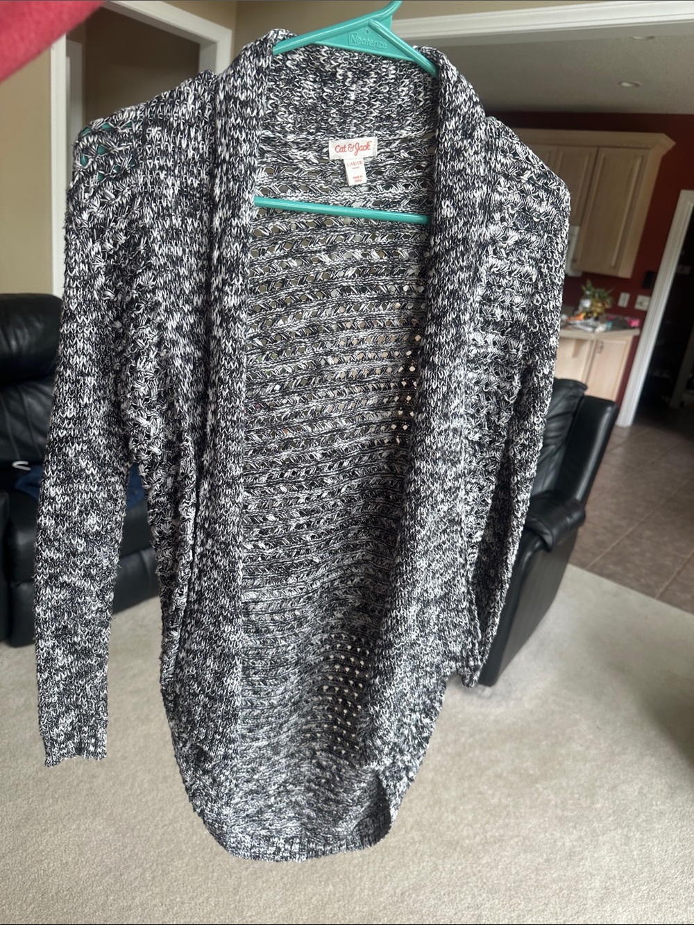GAP Girls Denim Button-Down Shirt with long Cardigan - Picture 10 of 10